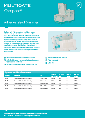Compose Adhesive Island Dressings